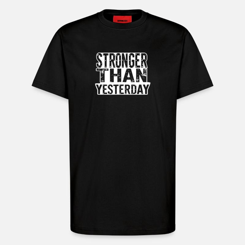 Stronger Design - T-Shirt - made by SPREAD - SOLID BLACK