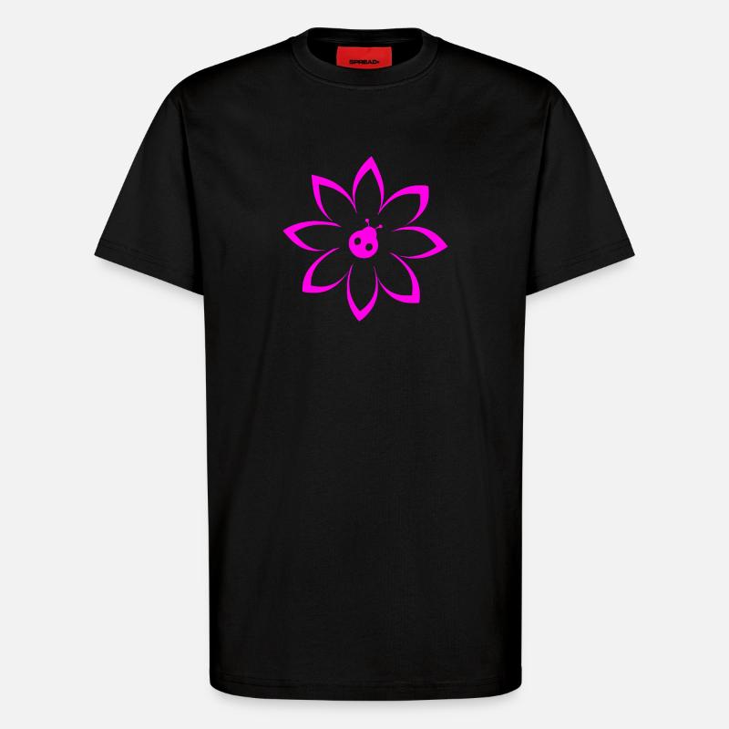 Blume - T-Shirt - made by SPREAD - SOLID BLACK