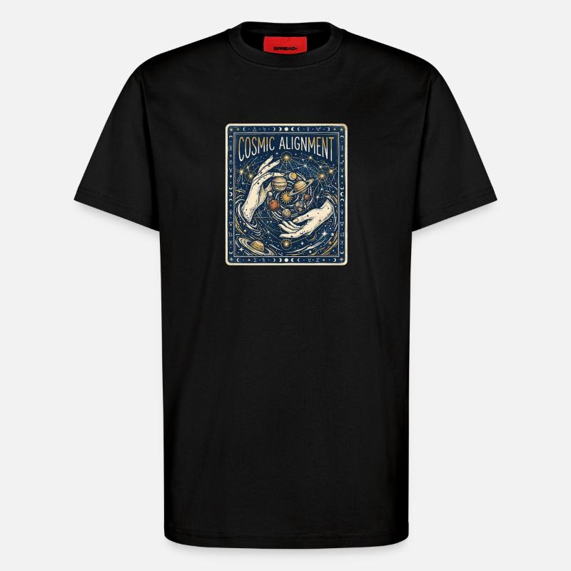 Cosmic Alignment - T-Shirt - made by SPREAD - SOLID BLACK