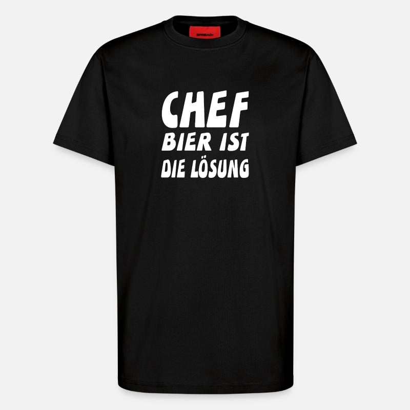 Chef - T-Shirt - made by SPREAD - SOLID BLACK