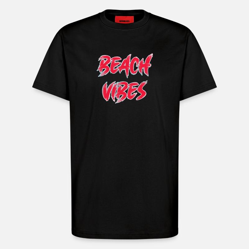 Beach Vibes - T-Shirt - made by SPREAD - SOLID BLACK