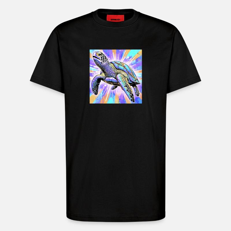 Schildkröte - T-Shirt - made by SPREAD - SOLID BLACK