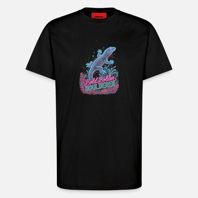 Bouldering Bold Bolder Boulderer - T-shirt bio décontracté fabriqué en UE - SOLID BLACK