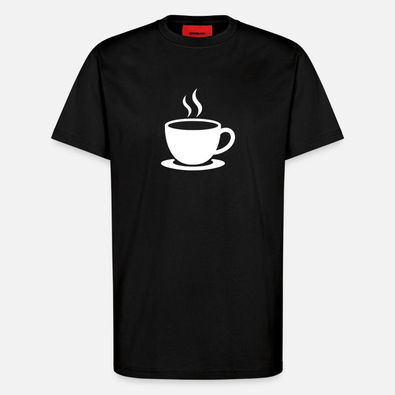 Kaffee - T-Shirt - made by SPREAD - SOLID BLACK