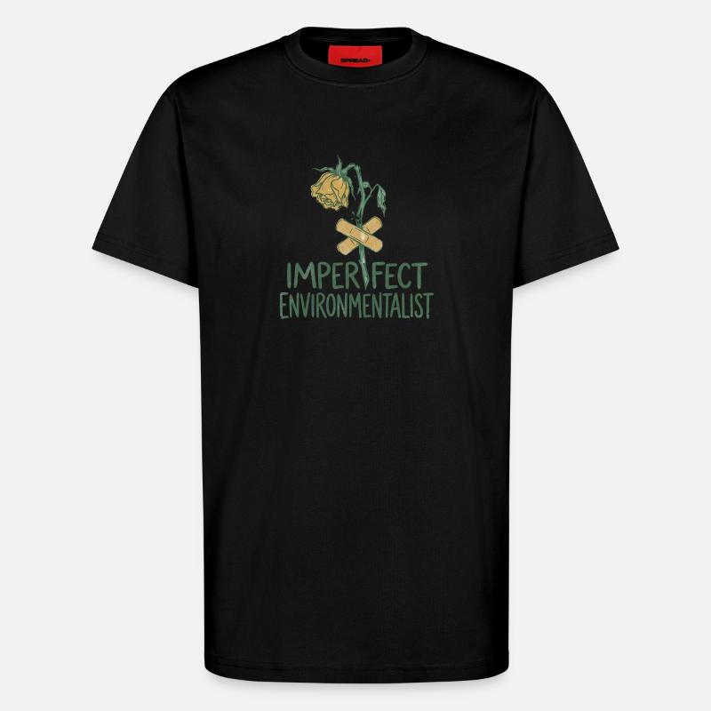 Kaputte Blume - T-Shirt - made by SPREAD - SOLID BLACK