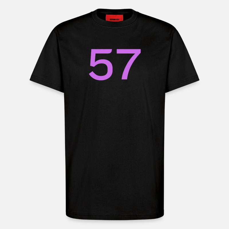 57 - T-Shirt - made by SPREAD - SOLID BLACK