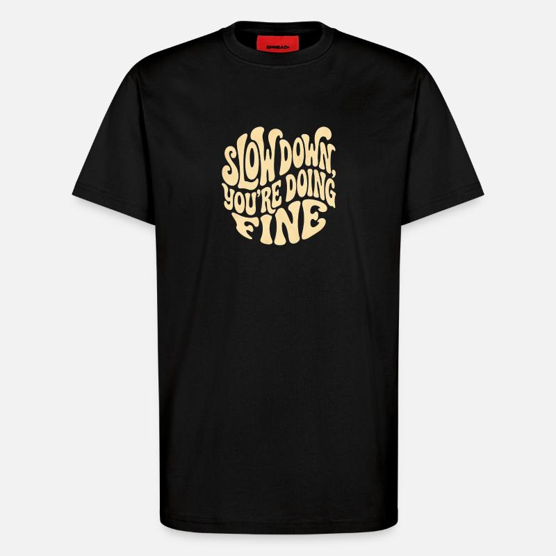 Relaxe - T-Shirt - made by SPREAD - SOLID BLACK