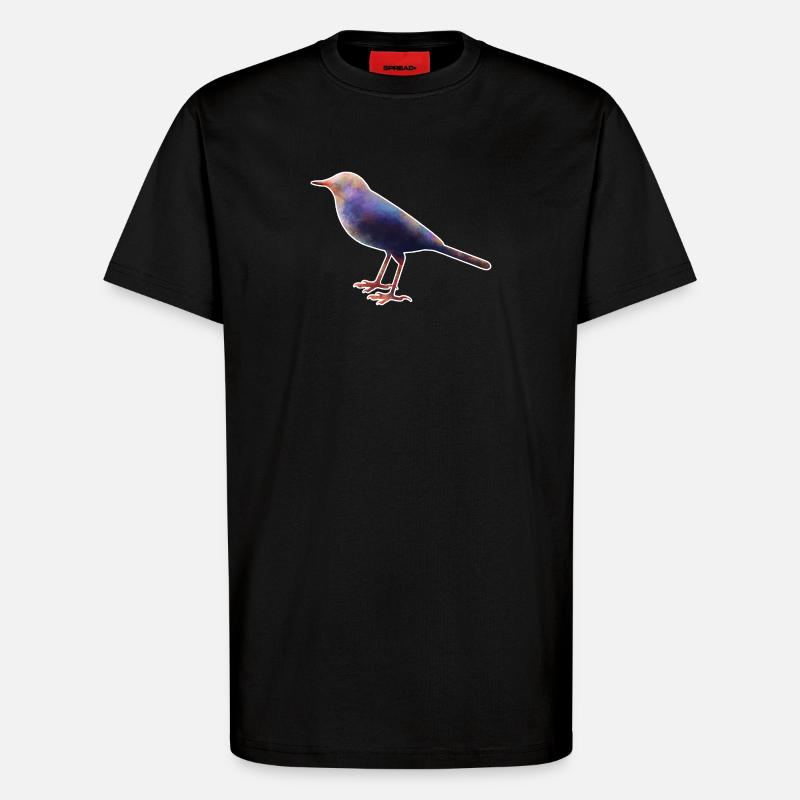 Bergeronnette.1 - T-shirt bio décontracté fabriqué en UE - SOLID BLACK