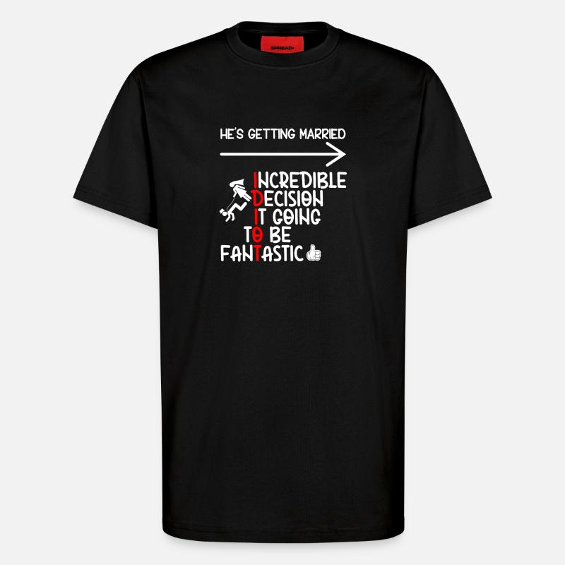 Idiot de célibataire drôle - T-shirt bio décontracté fabriqué en UE - SOLID BLACK