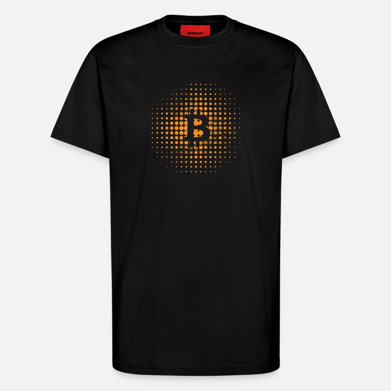 Bitcoin, idée cadeau Bitcoiner - T-shirt bio décontracté fabriqué en UE - SOLID BLACK