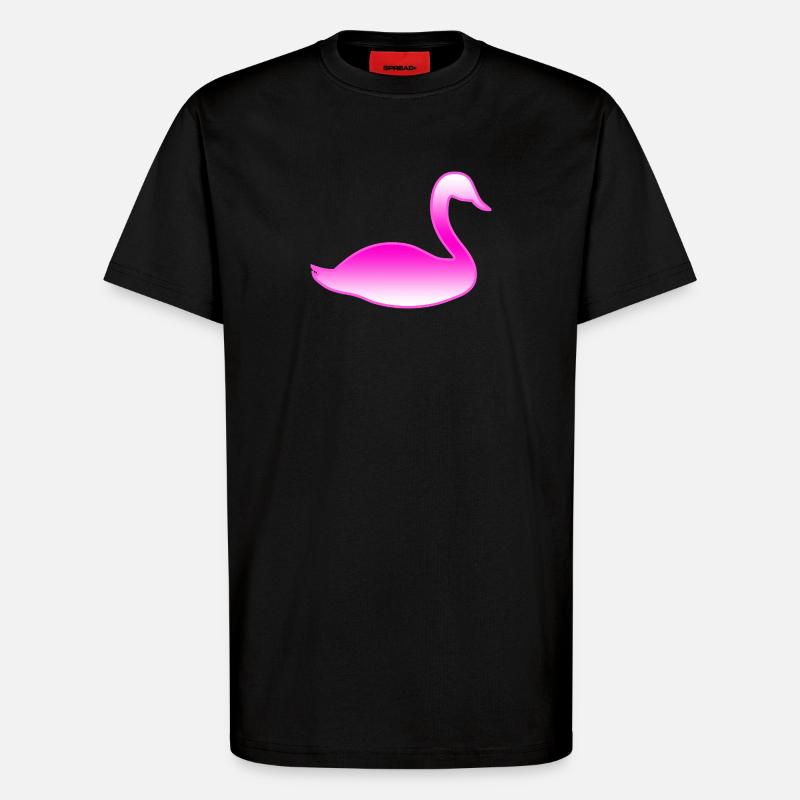 Schwan - T-Shirt - made by SPREAD - SOLID BLACK