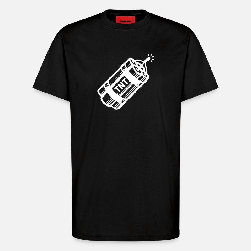Dynamite Tnt - T-shirt bio décontracté fabriqué en UE - SOLID BLACK