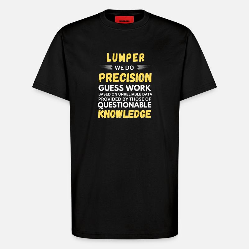 Lumper Précision Devine Entrepôt Drôle - T-shirt bio décontracté fabriqué en UE - SOLID BLACK