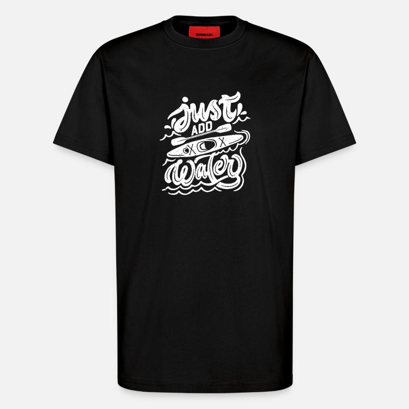 Il suffit d’ajouter de l’eau - T-shirt bio décontracté fabriqué en UE - SOLID BLACK