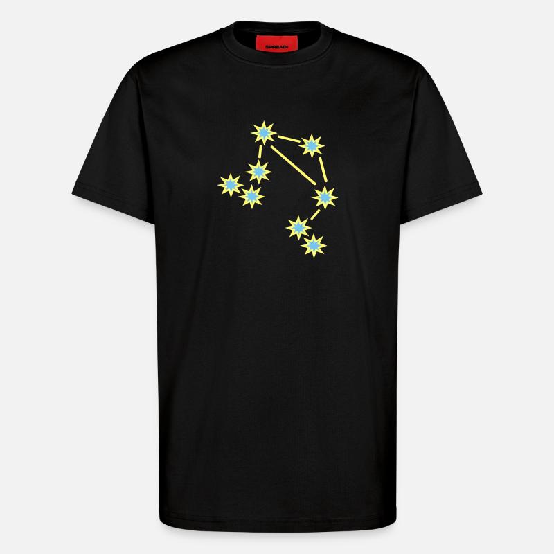 Sternzeichen Waage - T-Shirt - made by SPREAD - SOLID BLACK