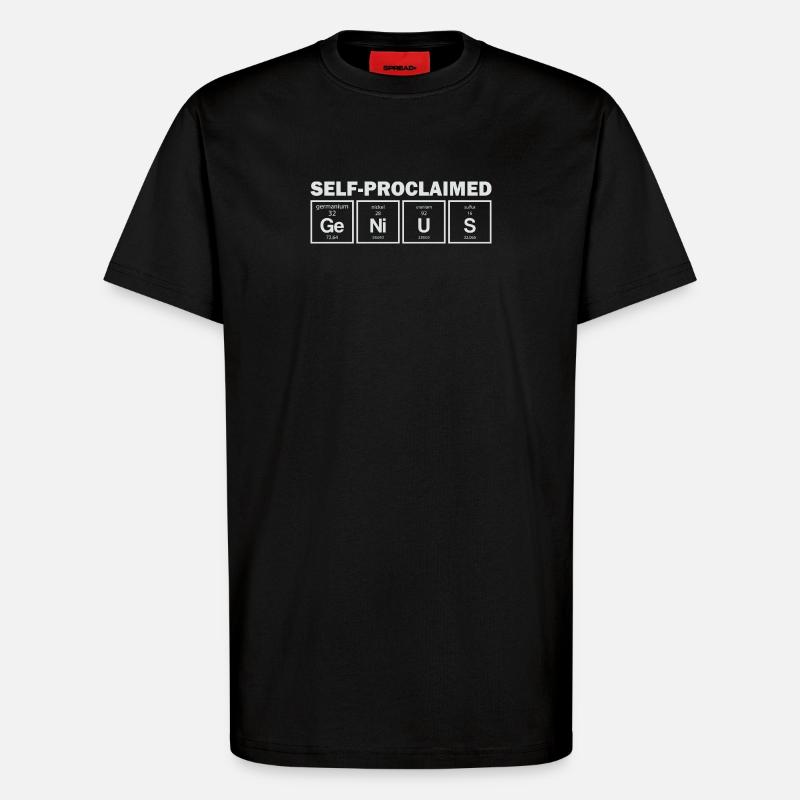 Geniales Element - T-Shirt - made by SPREAD - SOLID BLACK