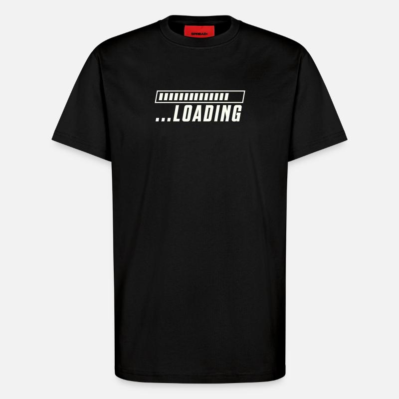 Loading Bar Loading Progress - T-Shirt - made by SPREAD - SOLID BLACK