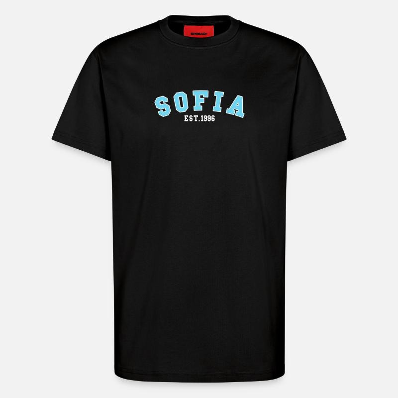 Sofia gegründet 1996 - T-Shirt - made by SPREAD - SOLID BLACK