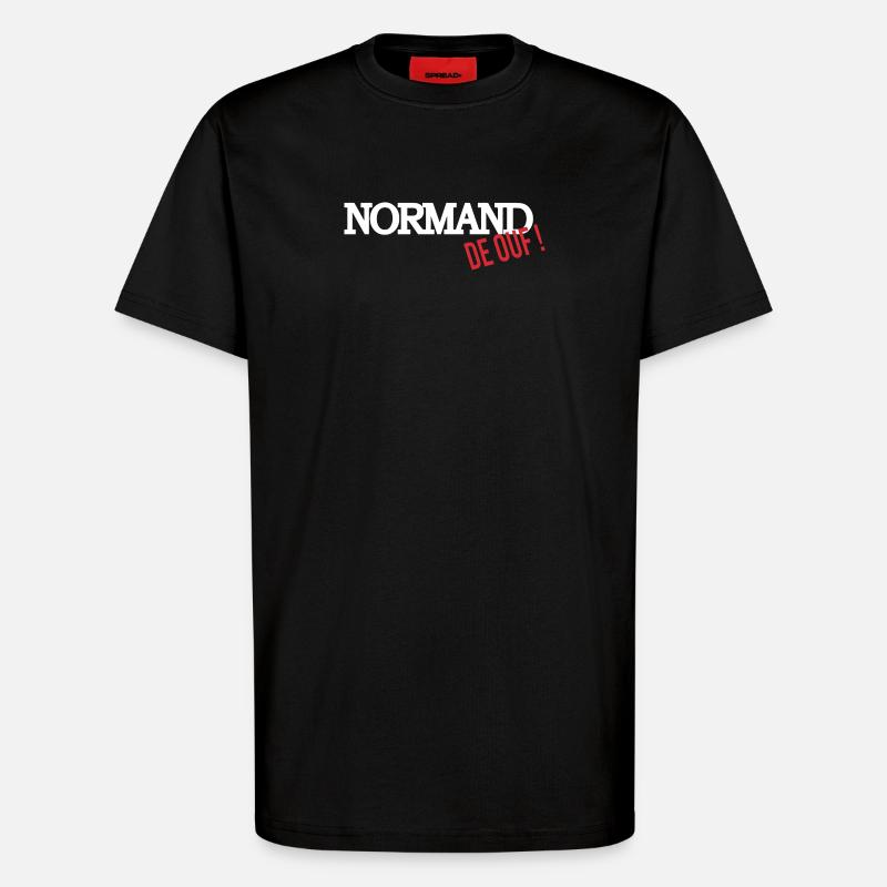 Normand de ouf - T-shirt bio décontracté fabriqué en UE - SOLID BLACK