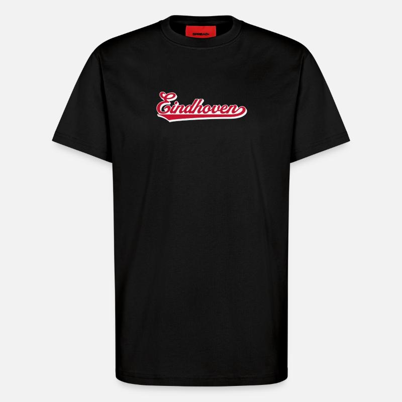 Eindhoven Script City Logo - T-Shirt - made by SPREAD - SOLID BLACK