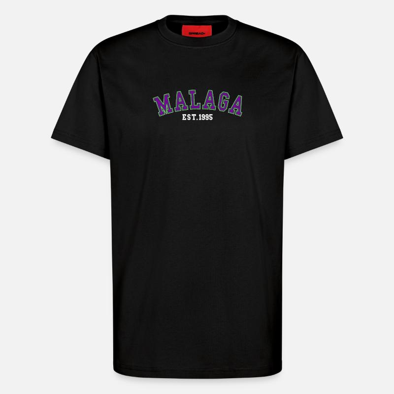 Malaga Est. 1995 - T-Shirt - made by SPREAD - SOLID BLACK
