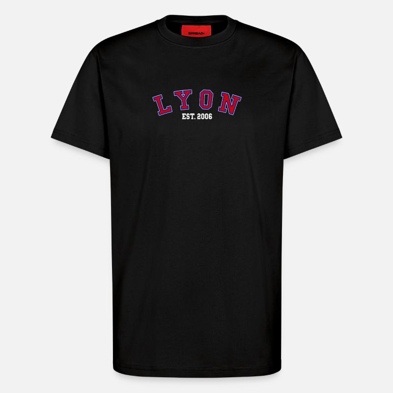 Lyon gegründet 2006 - T-Shirt - made by SPREAD - SOLID BLACK