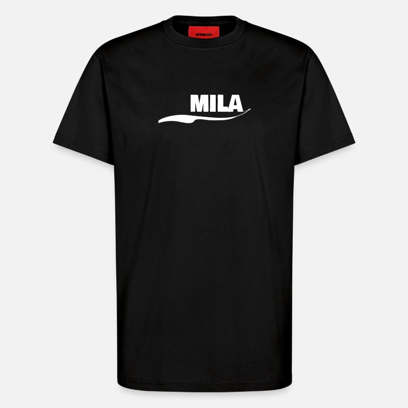 Mila as a gift - T-Shirt - made by SPREAD - SOLID BLACK
