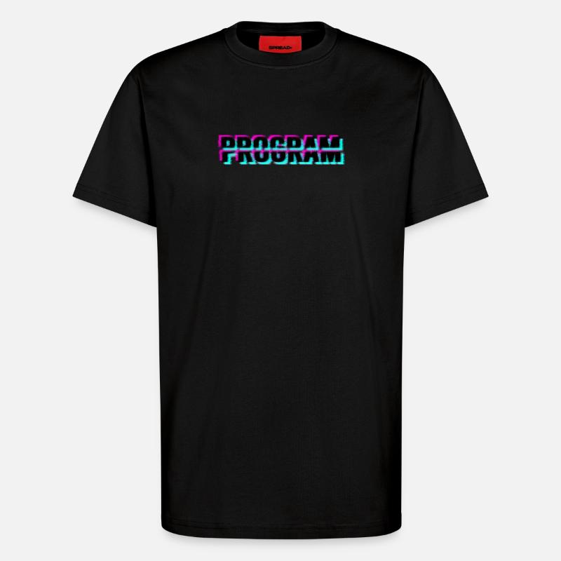 Programme informatique - T-shirt bio décontracté fabriqué en UE - SOLID BLACK