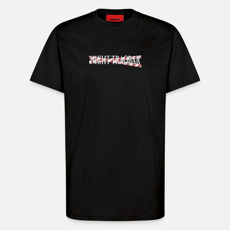 Inportable – Déclaration d’humour noir - T-shirt bio décontracté fabriqué en UE - SOLID BLACK