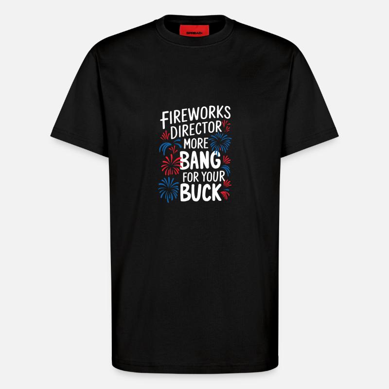 Pyrotechnics Fireworks Pyrotechnics - T-Shirt - made by SPREAD - SOLID BLACK