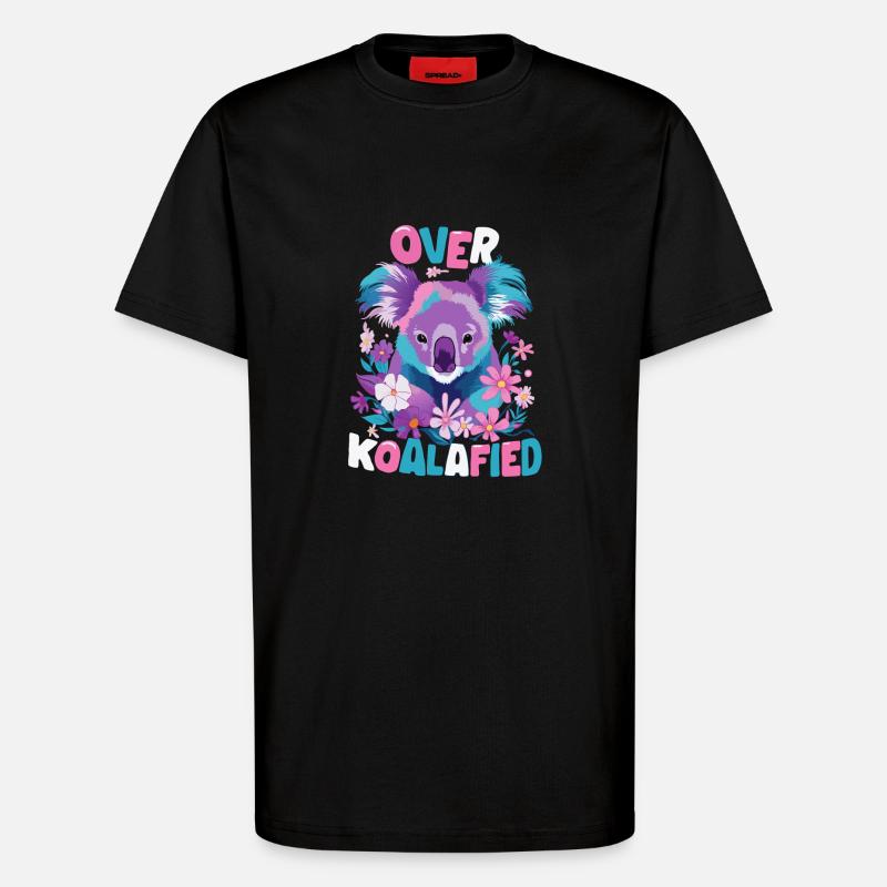 Koala Koalas Koalabär Tier - T-Shirt - made by SPREAD - SOLID BLACK