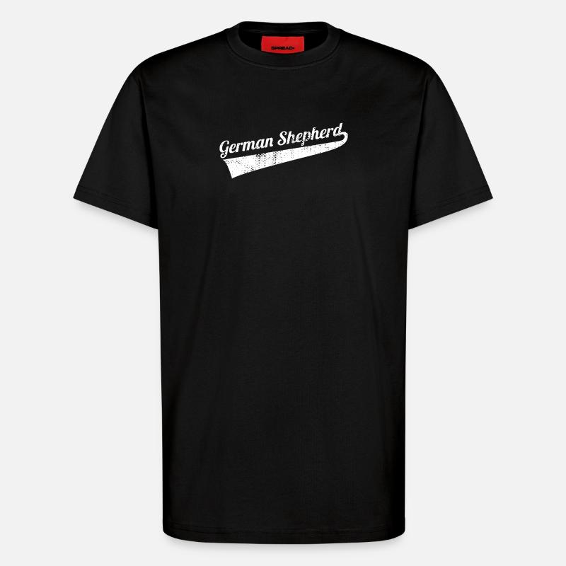 German Shepherd - T-Shirt - made by SPREAD - SOLID BLACK