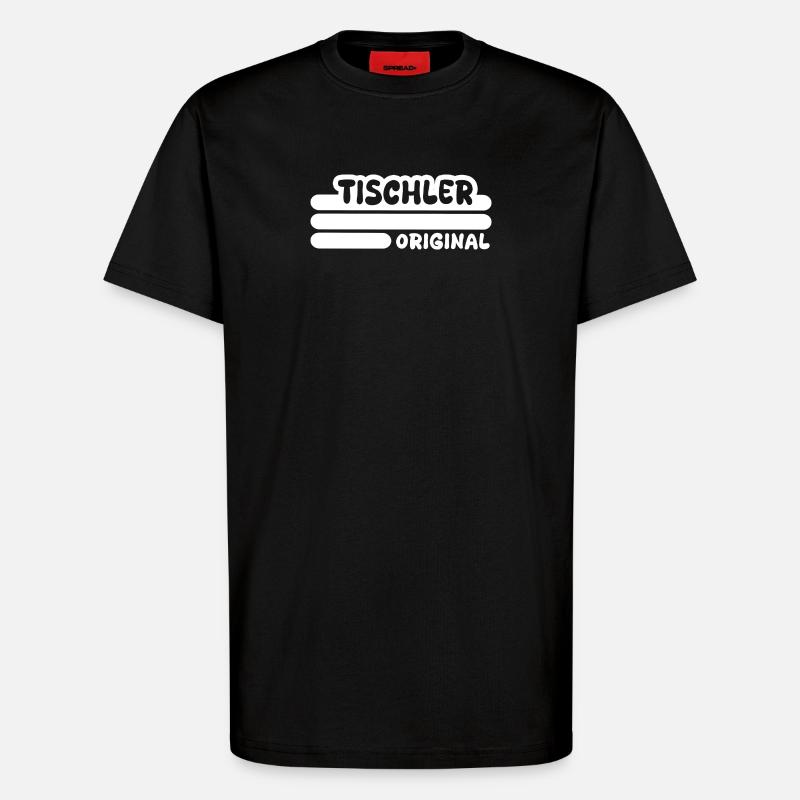 Beruf Tischler - T-Shirt - made by SPREAD - SOLID BLACK