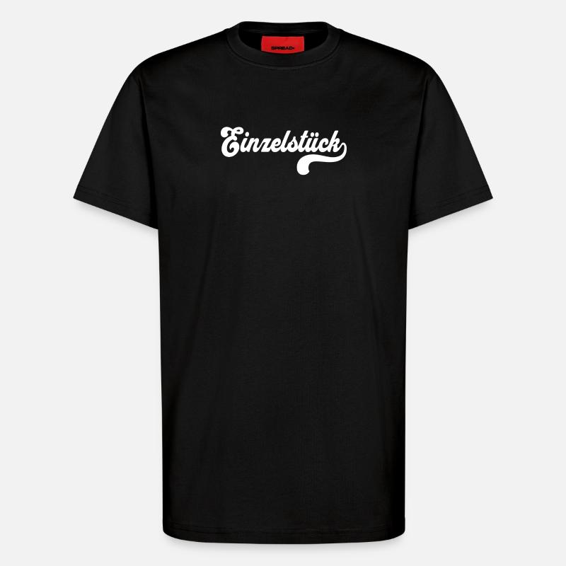 Exemplaire unique - T-shirt bio décontracté fabriqué en UE - SOLID BLACK