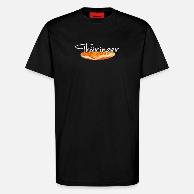 Thüringer Bratwurst - T-Shirt - made by SPREAD - SOLID BLACK