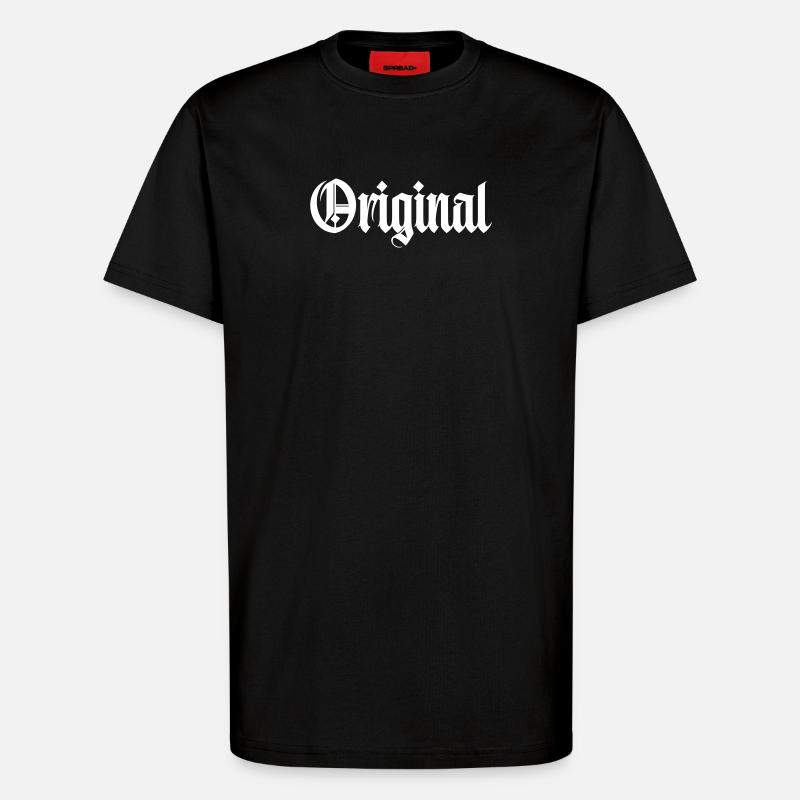 original- - T-Shirt - made by SPREAD - SOLID BLACK