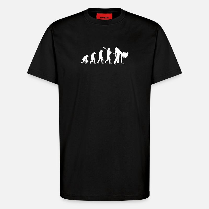 Judo Evolution Kampfkunst-Expertengeschenk - T-Shirt - made by SPREAD - SOLID BLACK