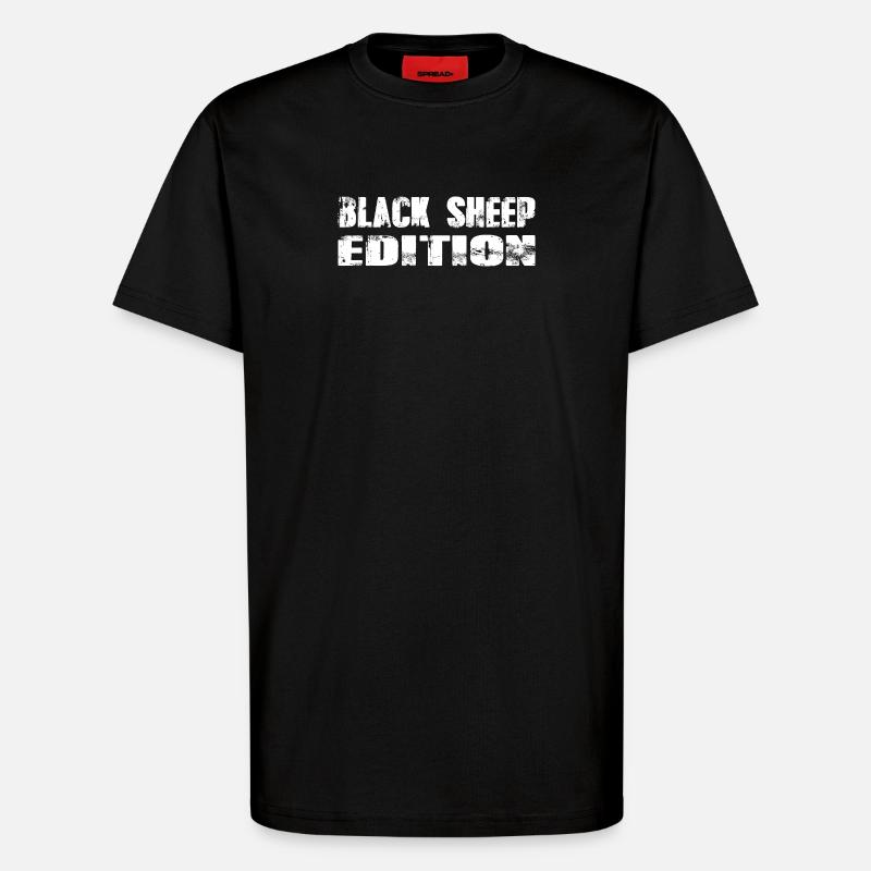 Black Sheep Edition - T-Shirt - made by SPREAD - SOLID BLACK
