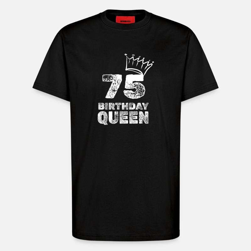 Alter 75 - T-Shirt - made by SPREAD - SOLID BLACK