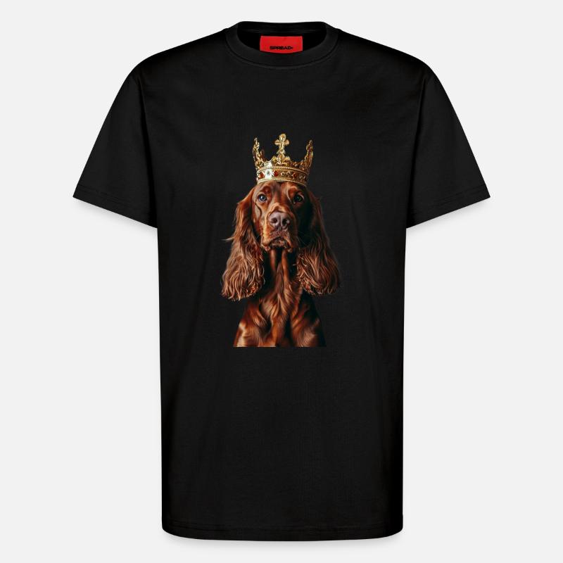 Irish Setter - T-Shirt - made by SPREAD - SOLID BLACK