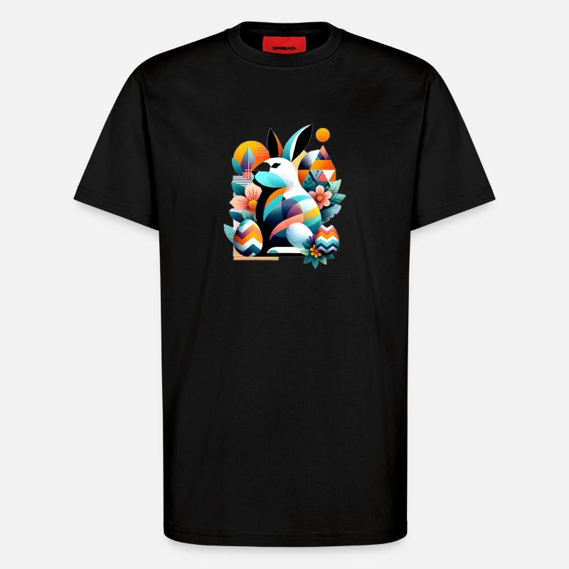 Modern Easter Graphics - T-Shirt - made by SPREAD - SOLID BLACK