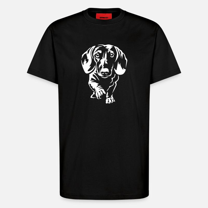 Dackel "Black Edition" - T-Shirt - made by SPREAD - SOLID BLACK