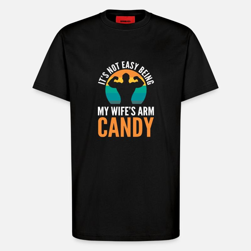 Arm Candy Ehemann - T-Shirt - made by SPREAD - SOLID BLACK
