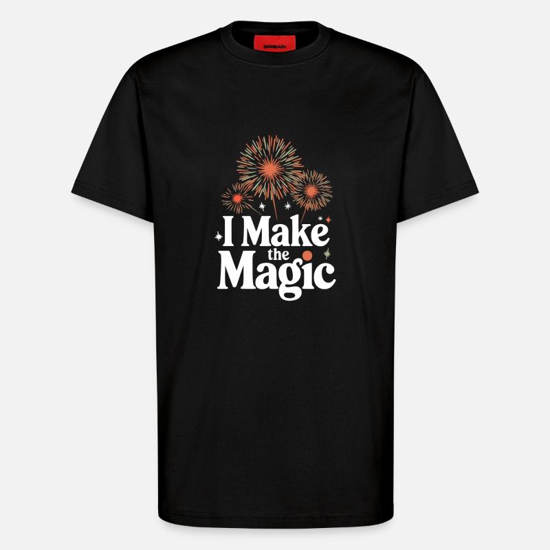 Pyrotechnics Fireworks Pyrotechnics - T-Shirt - made by SPREAD - SOLID BLACK