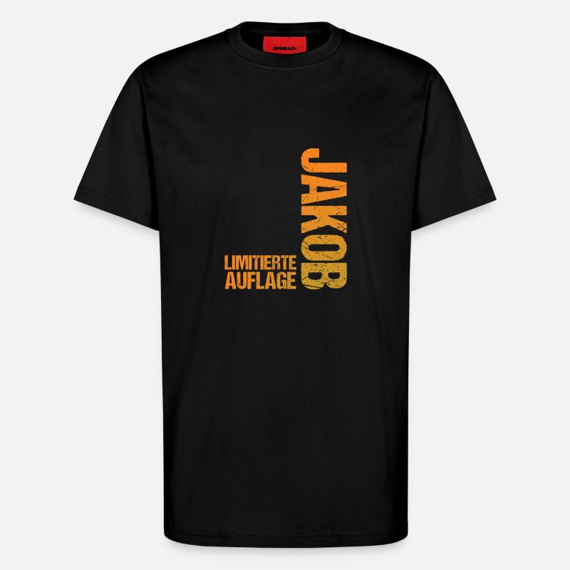 Jakob - T-Shirt - made by SPREAD - SOLID BLACK