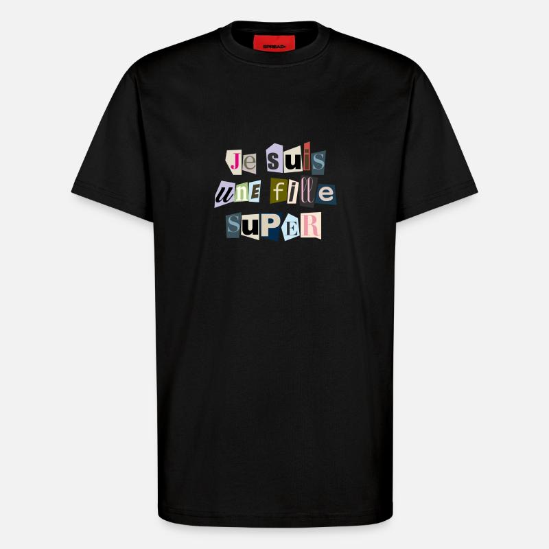 Ich bin ein Super-Mädchen - T-Shirt - made by SPREAD - SOLID BLACK
