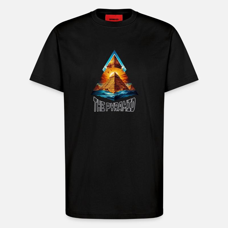 Die Pyramide - T-Shirt - made by SPREAD - SOLID BLACK