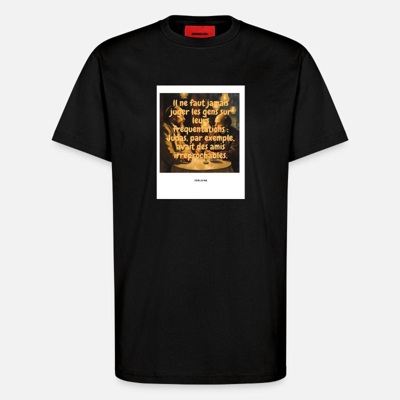 Richter - T-Shirt - made by SPREAD - SOLID BLACK