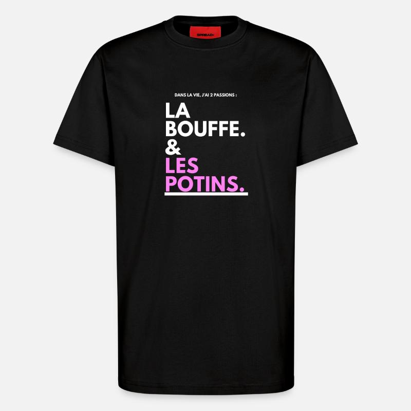 Klatsch Tippfehler Schwarz Pink - T-Shirt - made by SPREAD - SOLID BLACK