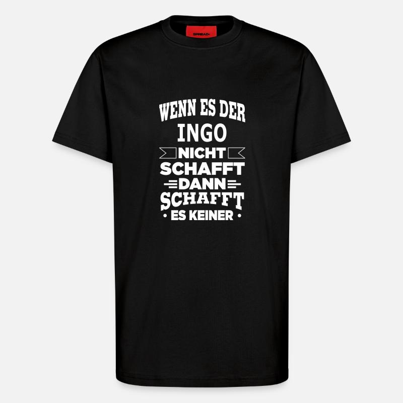 INGO - T-Shirt - made by SPREAD - SOLID BLACK